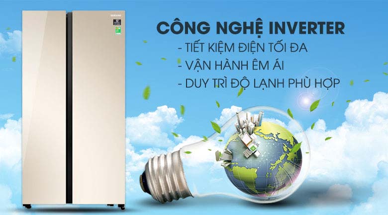 Vận hành tốt hơn với công nghệ Digital Inverter - Tủ lạnh Samsung Inverter 647 lít RS62R50014G/SV