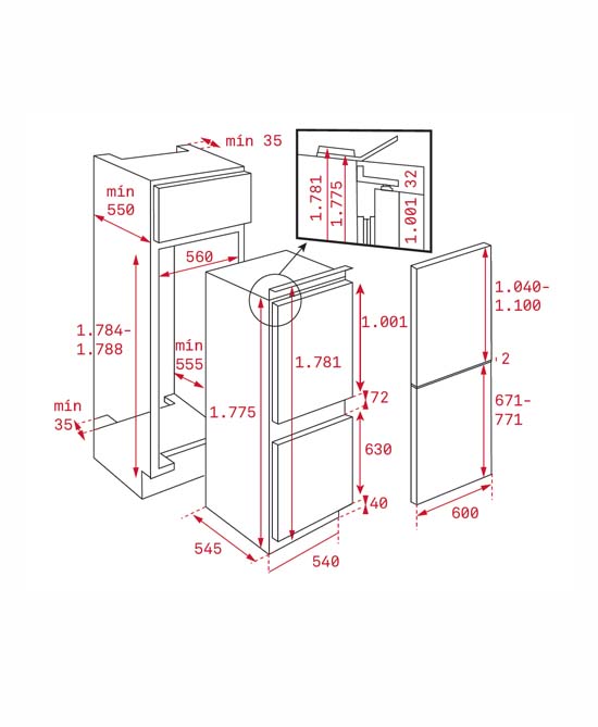 TỦ LẠNH TEKA CI3 350 NF