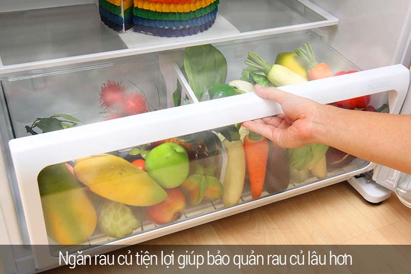 Ngăn rau quả giữ ẩm, cho rau quả tuôn tươi ngon, mọng nước