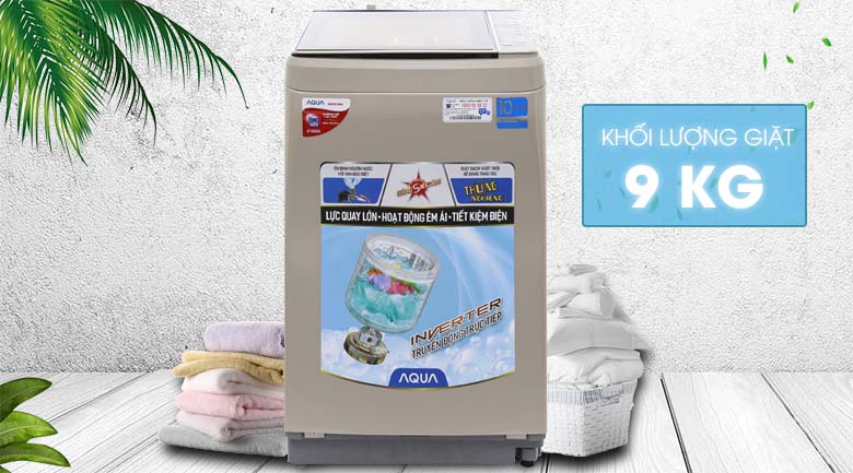 Máy giặt Aqua Inverter 9 kg AQW-D901BT N