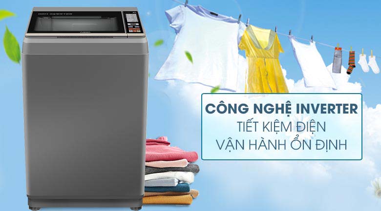 Công nghệ Inverter - Máy giặt Aqua Inverter 9 Kg AQW-DK90CT S