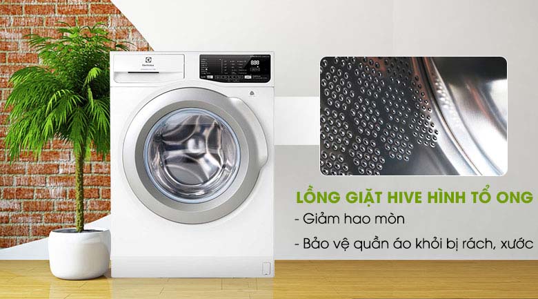 Lồng giặt HIVE - Máy giặt Electrolux Inverter 8 kg EWF8025CQWA 