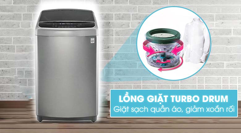 Công nghệ lồng giặt Turbo Drum - Máy giặt LG Inverter 11 kg TH2111SSAL