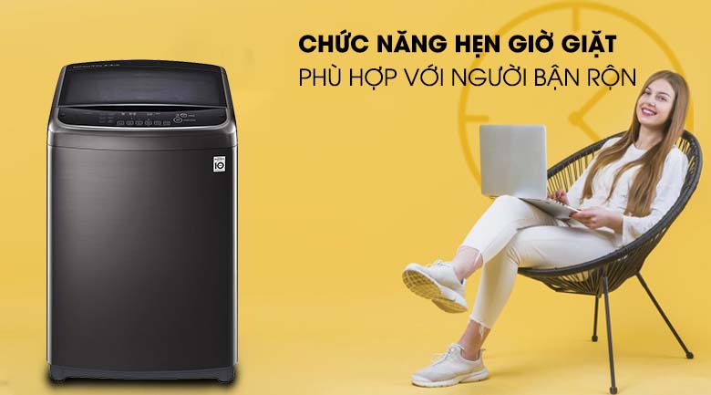 Chức năng hẹn giờ giặt xong - Máy giặt LG Inverter 13 kg TH2113SSAK