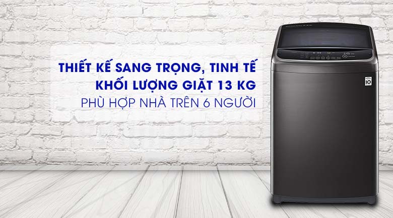 Thiết kế sang trọng và tinh tế - Máy giặt LG Inverter 13 kg TH2113SSAK