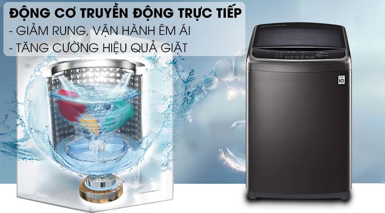 Động cơ truyền động trực tiếp - Máy giặt LG Inverter 13 kg TH2113SSAK