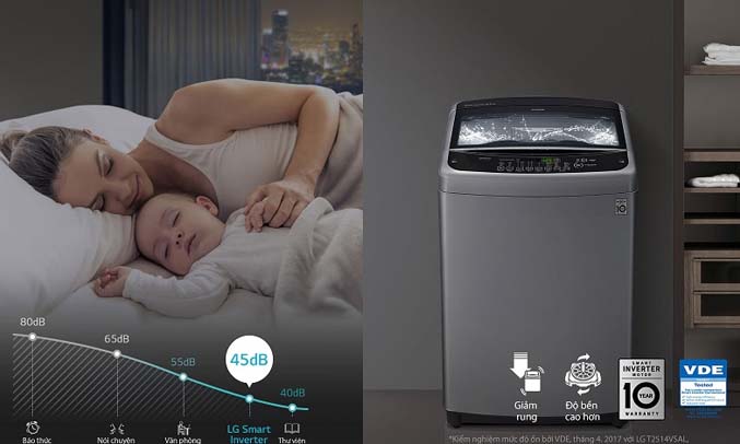 Máy giặt LG T2395VS2M công nghệ Smart Inverter