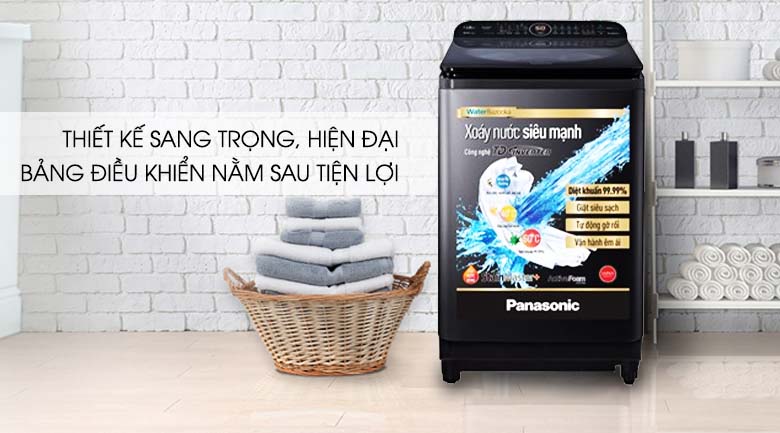 Kiểu dáng sang trọng, tiện lợi - Máy giặt Panasonic Inverter 11.5 Kg NA-FD11VR1BV