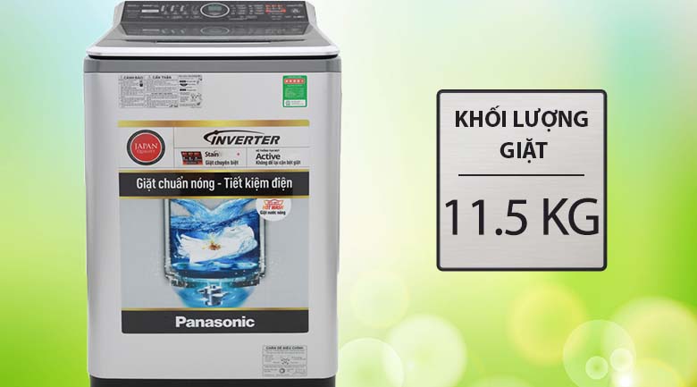 Khối lượng giặt 11.5 kg - Máy giặt Panasonic Inverter 11.5 Kg NA-FS11V7LRV