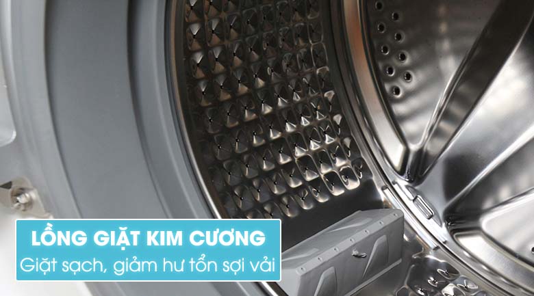 Lồng giặt kim cương giặt hiệu quả, bảo vệ quần áo