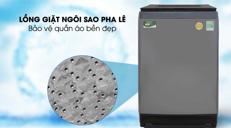 Lồng giặt ngôi sao pha lê - Máy giặt Toshiba Inverter 10.5 Kg AW-UH1150GV DS