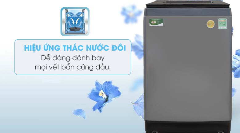 Hiệu ứng thác nước đôi - Máy giặt Toshiba Inverter 10.5 Kg AW-UH1150GV DS