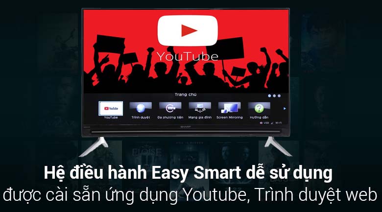 Hệ điều hành Easy Smart trên Smart Tivi Sharp FHD 40 inch LC-40SA5500X