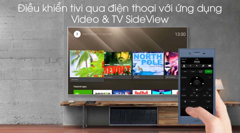 Android Tivi Sony 4K 43 inch KD-43X8500G/S - Video & TV SideView