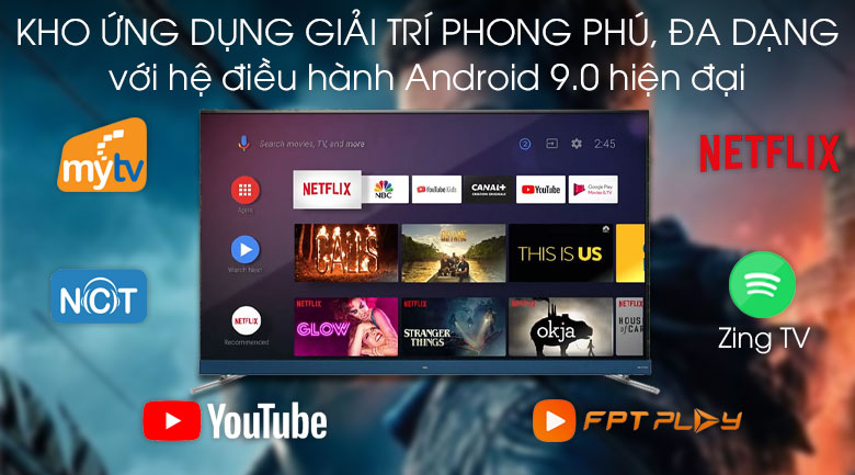 Android Tivi TCL 4K 65 inch L65C8 - Hệ điều hành