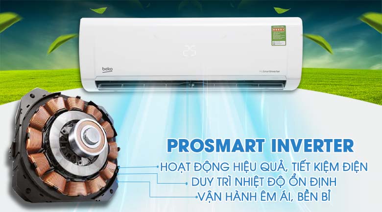 Prosmart Inverter - Máy lạnh Beko Inverter 1.5 HP RSVC12VY