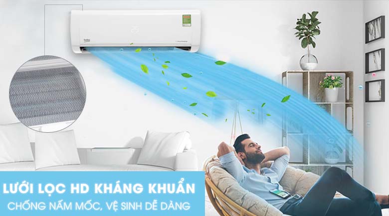 Bộ lọc HD - Máy lạnh Beko Inverter 1.5 HP RSVC12VY