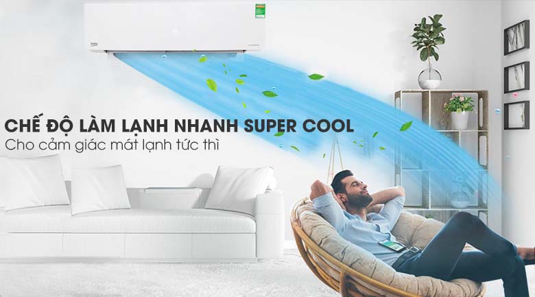 Super Cool - Máy lạnh Beko Inverter 1.5 HP RSVC13BV