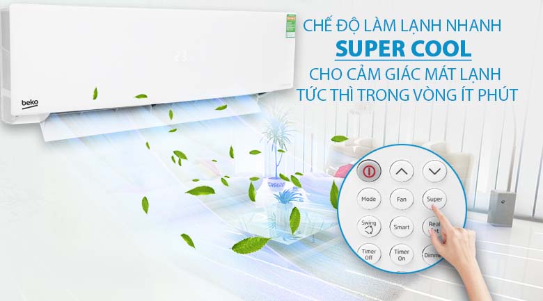 Super Cool - Máy lạnh Beko Inverter 1 HP RSVC10AV