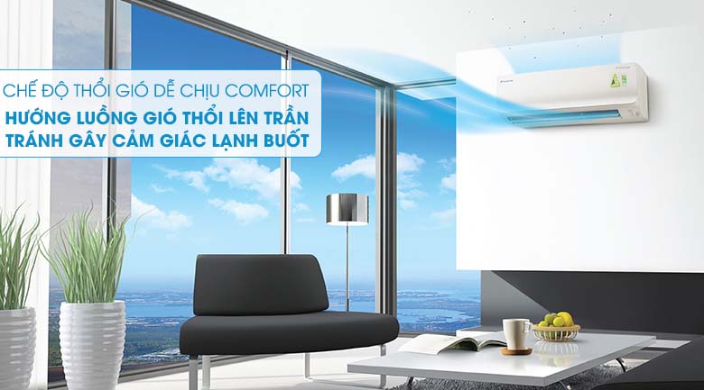 Thổi gió dễ chịu - Máy lạnh Daikin Inverter 1 HP ATKQ25TAVMV