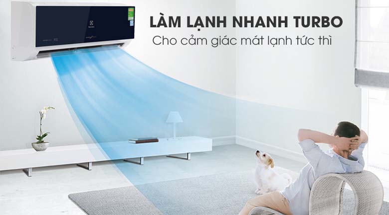 Chế độ làm lạnh nhanh Turbo - Máy lạnh Electrolux Inverter 1.5 HP ESV12CRO-D1