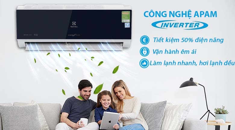 APAM Inverter - Máy lạnh Electrolux Inverter 1 HP ESV09CRO-D1