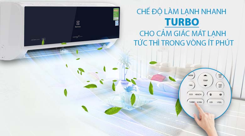 Chế độ Turbo - Máy lạnh Electrolux Inverter 1 HP ESV09CRO-D1