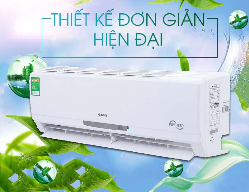 Thiết kế hiện đại, sang trọng của thiết bị điều hòa Gree QWC24QE