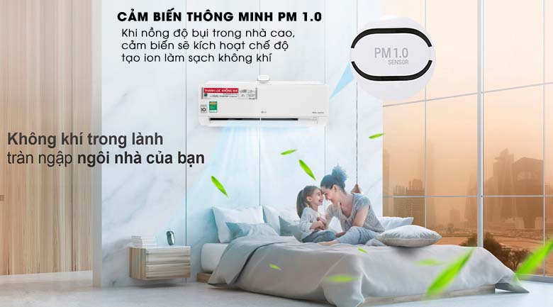 Cảm biến bụi thông minh - Máy lạnh LG Wifi Inverter 1.5 HP V13APF