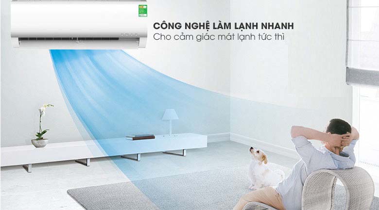 Làm lạnh nhanh - Máy lạnh Midea 1 HP MSAF-10CRN8 