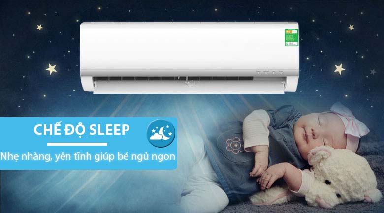 Chế độ ngủ đêm - Máy lạnh Midea 1 HP MSAF-10CRN8 