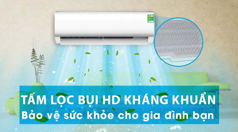 Bộ lọc bụi HD - Máy lạnh Midea 1 HP MSAF-10CRN8 