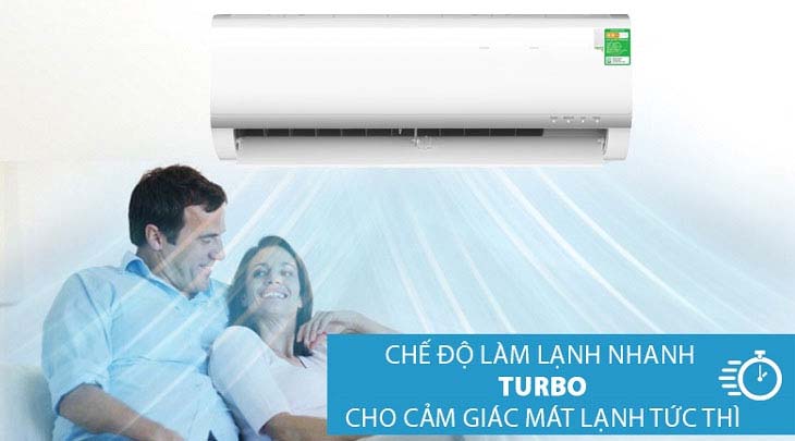 Chế độ Turbo - Máy lạnh Midea 2 HP MSAF-18CRN8