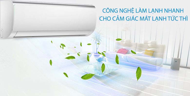 Làm lạnh nhanh - Máy lạnh Midea Inverter 1.5 HP MSFR-13CRDN8