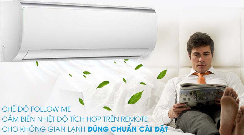 Follow Me - Máy lạnh Midea Inverter 1.5 HP MSFR-13CRDN8