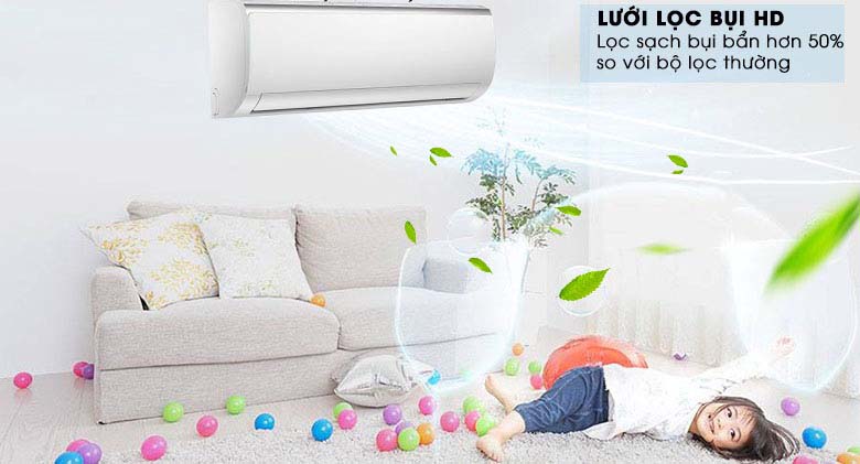 Bộ lọc HD - Máy lạnh Midea Inverter 1.5 HP MSFR-13CRDN8