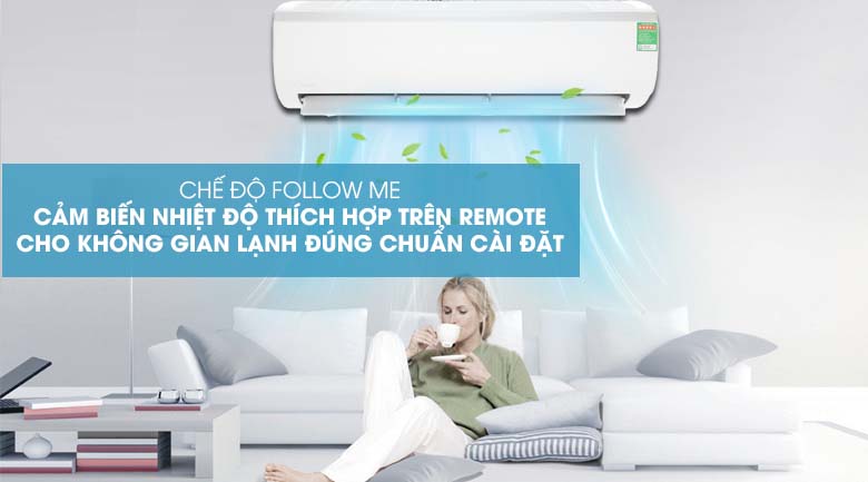 Follow me - Máy lạnh Midea Inverter 2 HP MSFR-18CRDN8 Mẫu 2019