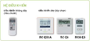 Remote dây âm trần Multi Mitsubishi Heavy 