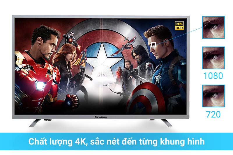 Tivi 4K nét gấp 4 lần Full HD