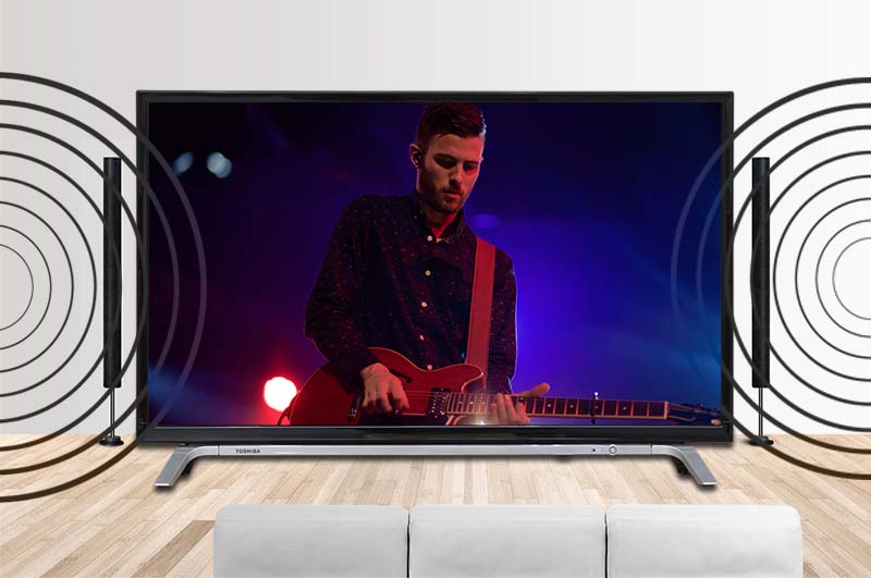 Smart Tivi Toshiba 49 inch 49L5650 - Âm thanh mạnh mẽ