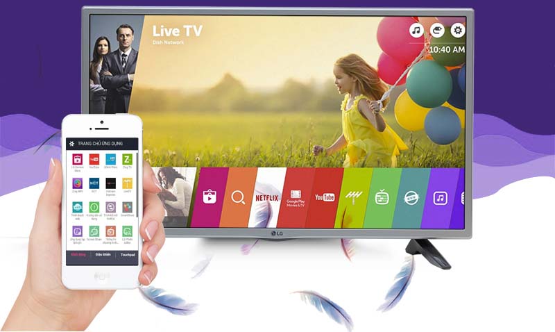 Smart Tivi LG 32 inch 32LH591D - Điều khiển TV bằng ĐT