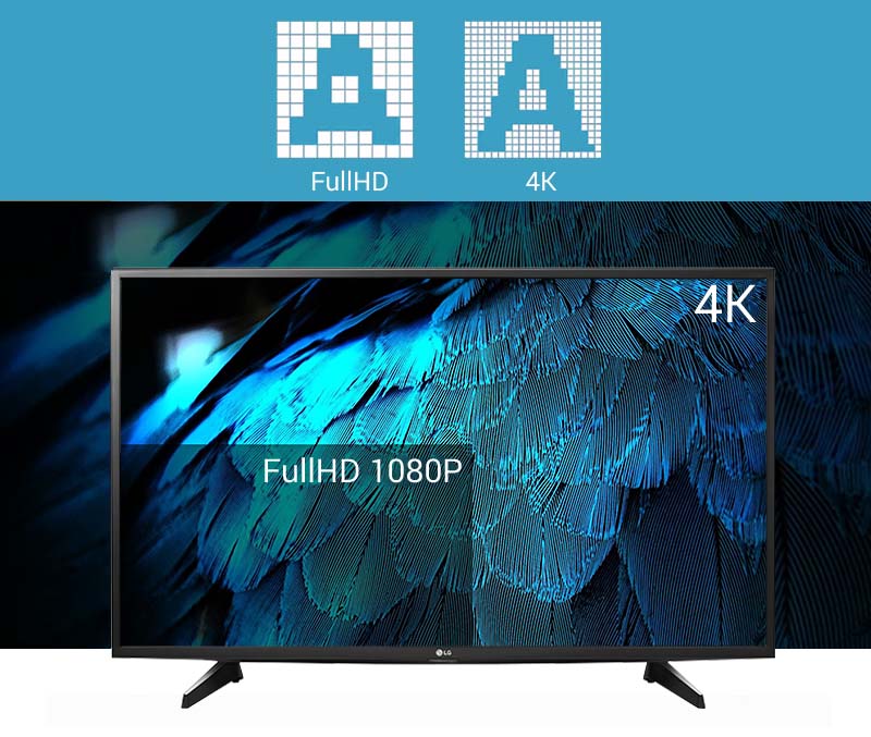 Smart Tivi LG 49 inch 49UH617T - Độ nét Ultra HD 4K