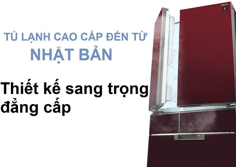 Tủ lạnh 6 cửa sang trọng, đẳng cấp đến từ Nhật Bản