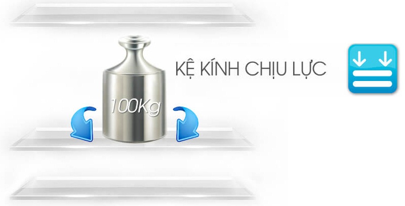 Lưu trữ lượng lớn thực phẩm với khay kệ làm từ kính chịu lực